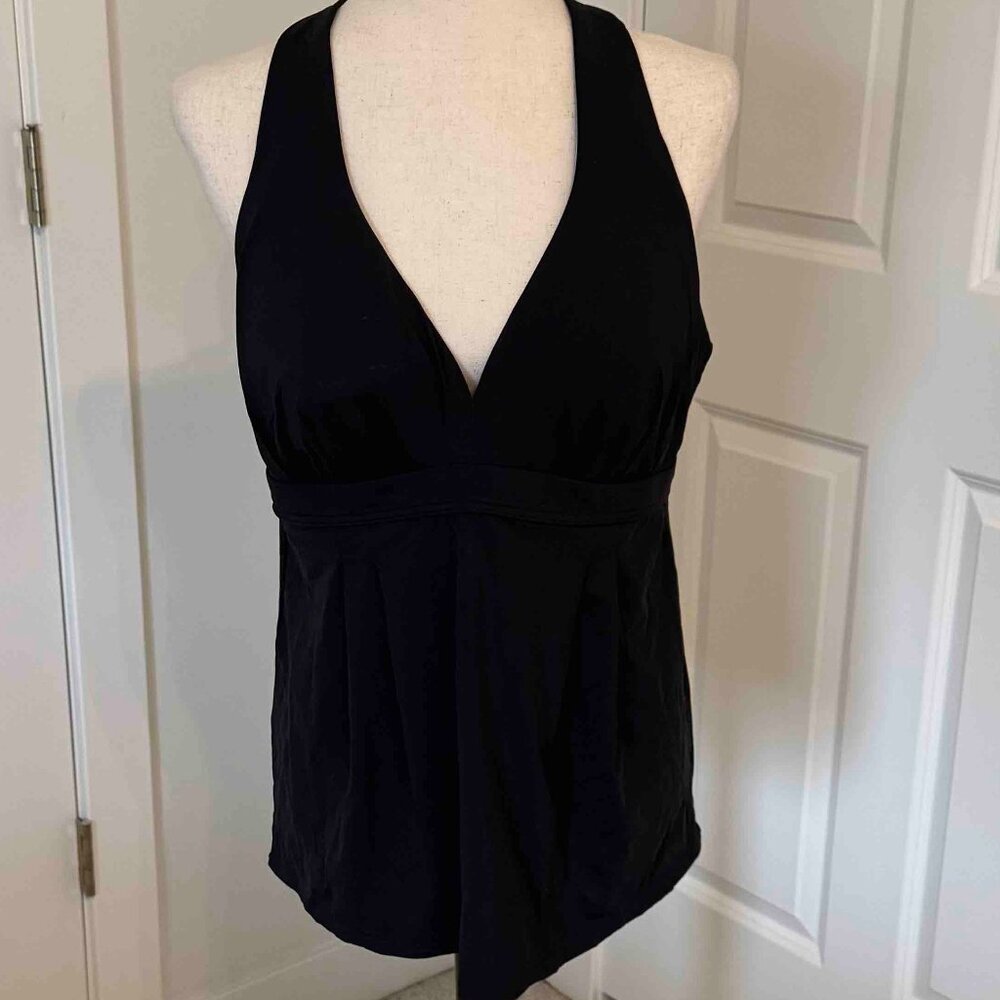 Lands' End Black Tankini (Top ONLY) Sz 16